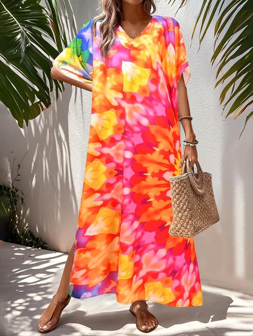 Kaftan Dress Cover Up One Size